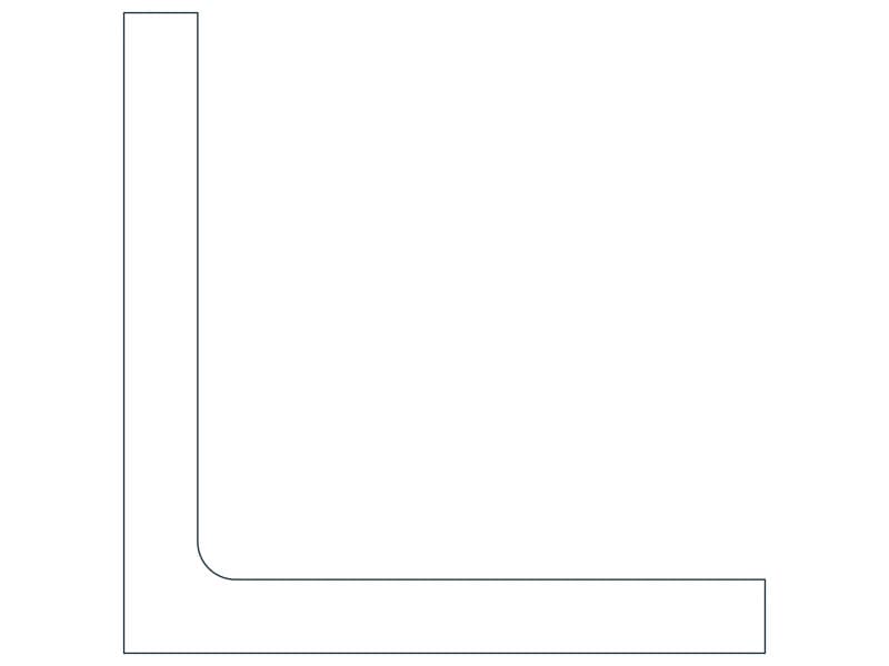 L12X12X1-3/8 Steel Section CAD block — line drawing preview of the DWG file