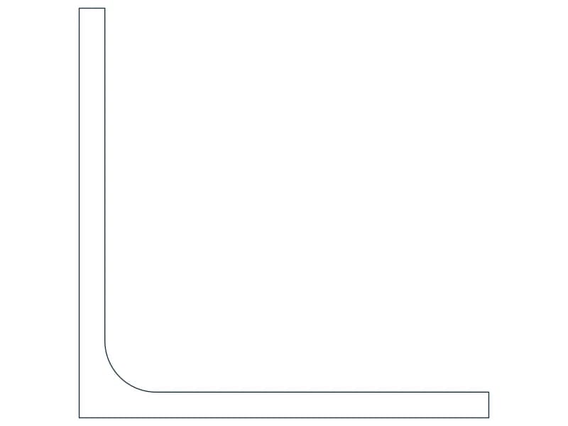 L3X3X3/16 Steel Section CAD block — line drawing preview of the DWG file