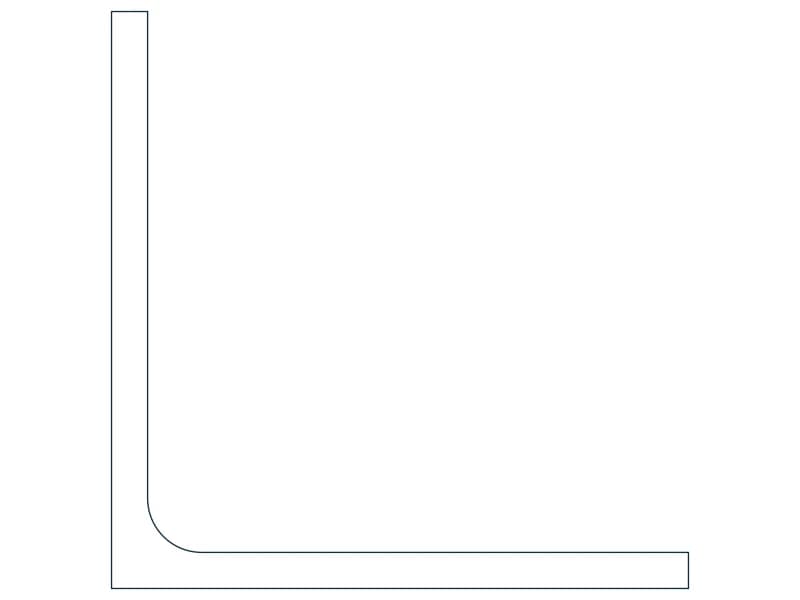L4X4X1/4 Steel Section CAD block — line drawing preview of the DWG file