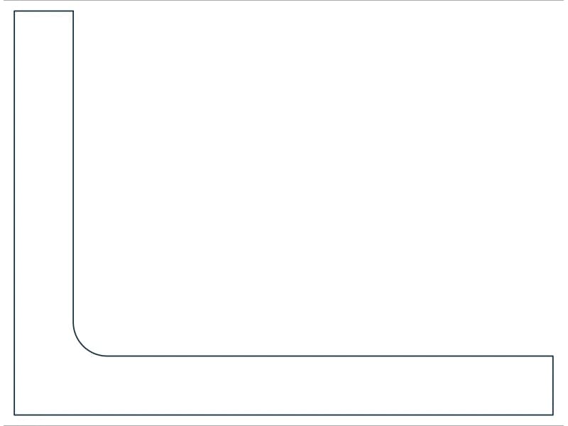L8X6X7/8 Steel Section CAD block — line drawing preview of the DWG file