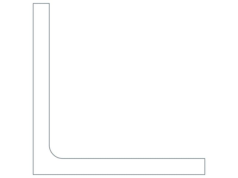 L8X8X3/4 Steel Section CAD block — line drawing preview of the DWG file