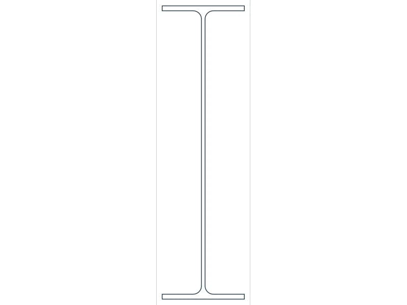 M12.5X11.6 Steel Section CAD block — line drawing preview of the DWG file
