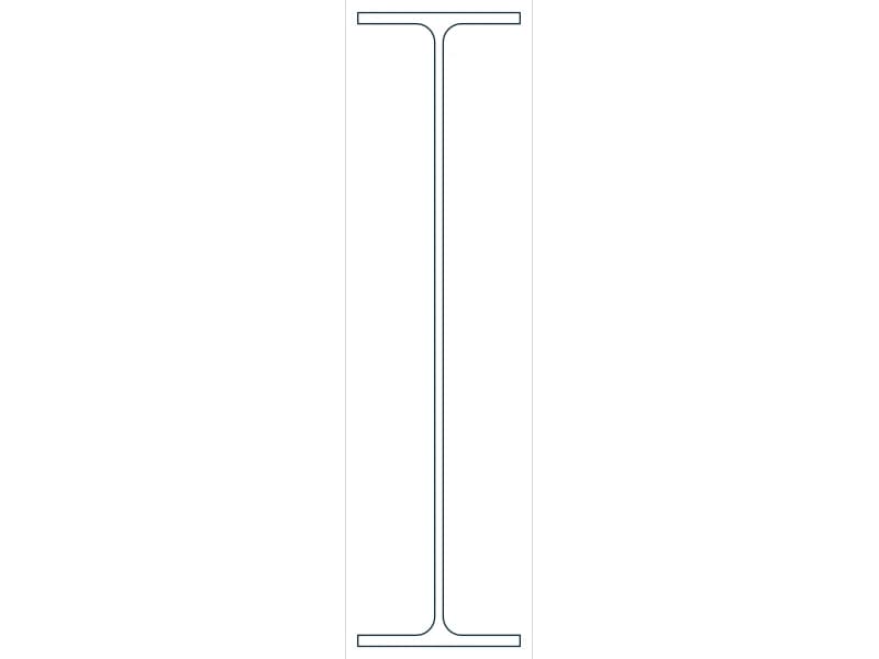 M12X10.8 Steel Section CAD block — line drawing preview of the DWG file