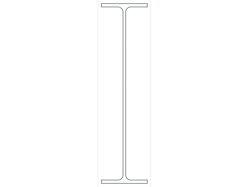 M12X11.8 Steel Section CAD block — line drawing preview of the DWG file