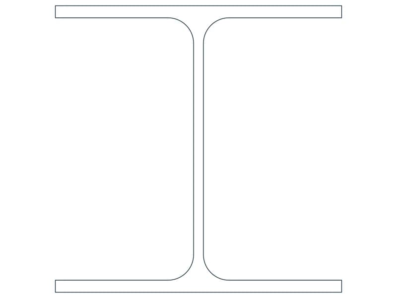 M4X6 Steel Section CAD block — line drawing preview of the DWG file