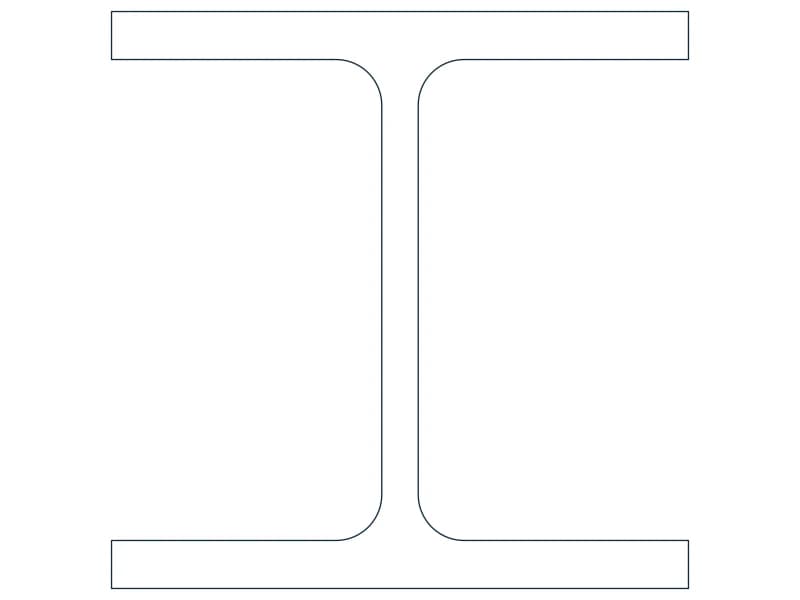 M5X18.9 Steel Section CAD block — line drawing preview of the DWG file