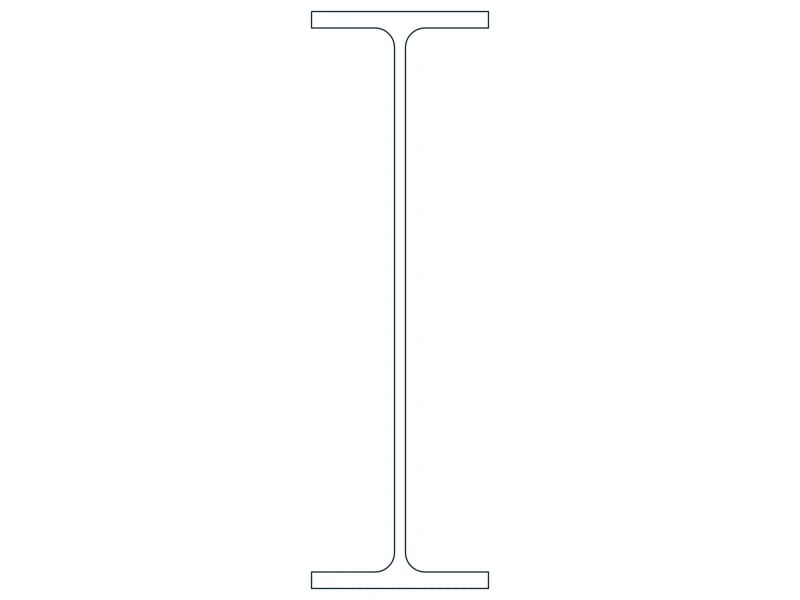M6X4.4 Steel Section CAD block — line drawing preview of the DWG file