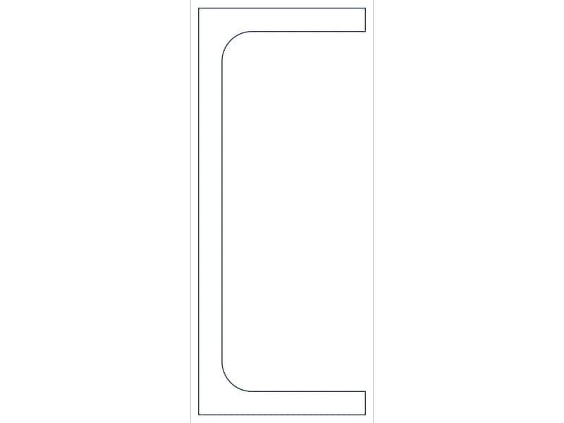 MC10X33.6 Steel Section CAD block — line drawing preview of the DWG file