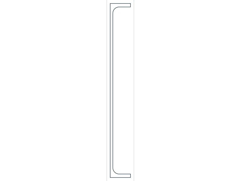 MC10X6.5 Steel Section CAD block — line drawing preview of the DWG file