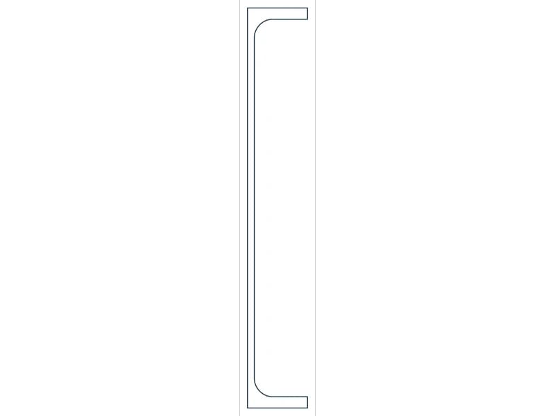 MC10X8.4 Steel Section CAD block — line drawing preview of the DWG file