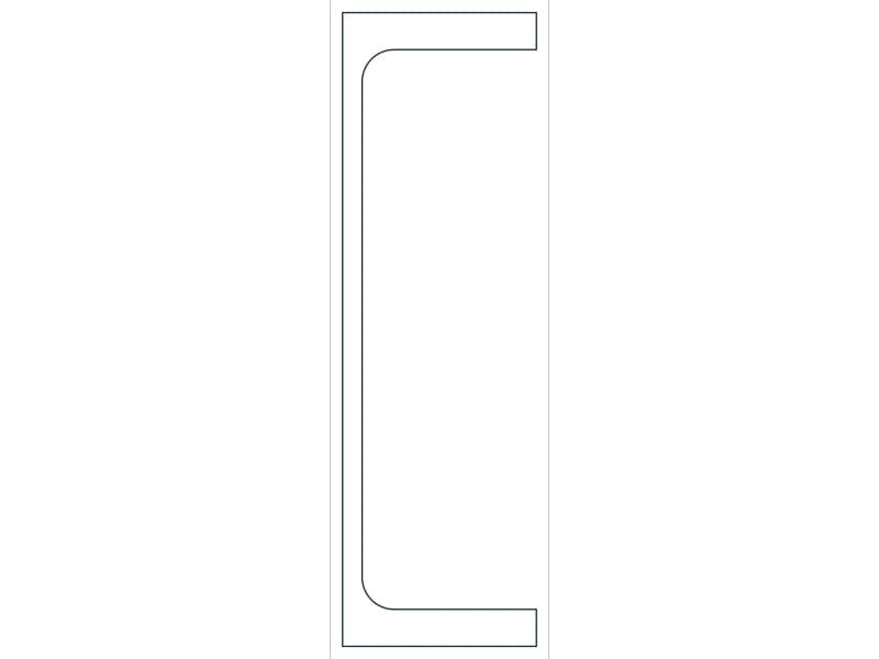 MC12X31 Steel Section CAD block — line drawing preview of the DWG file