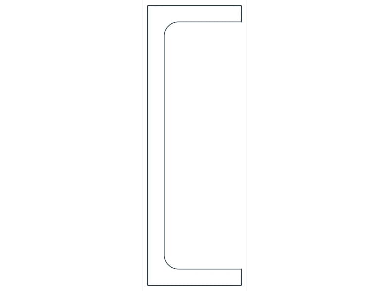 MC12X45 Steel Section CAD block — line drawing preview of the DWG file
