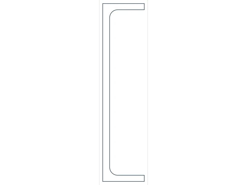 MC18X58 Steel Section CAD block — line drawing preview of the DWG file