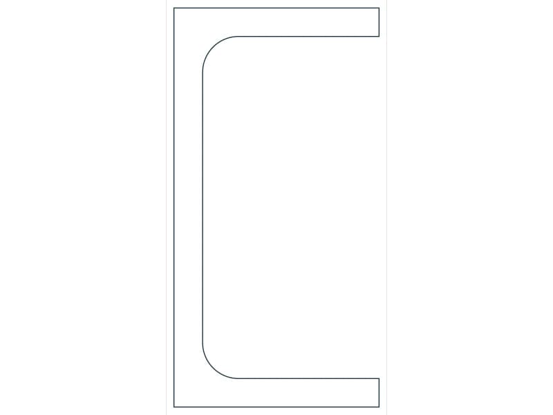 MC7X22.7 Steel Section CAD block — line drawing preview of the DWG file