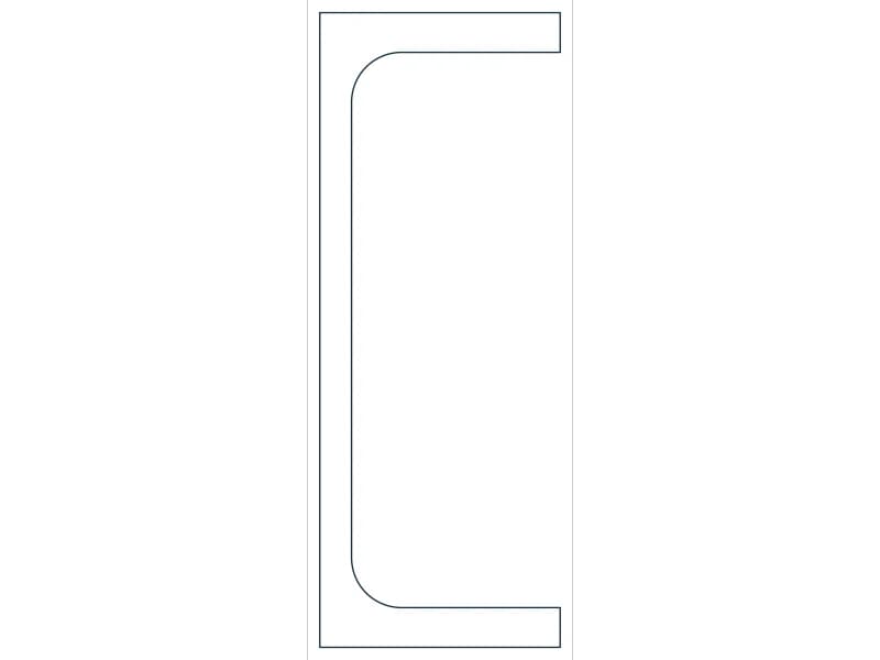 MC8X20 Steel Section CAD block — line drawing preview of the DWG file