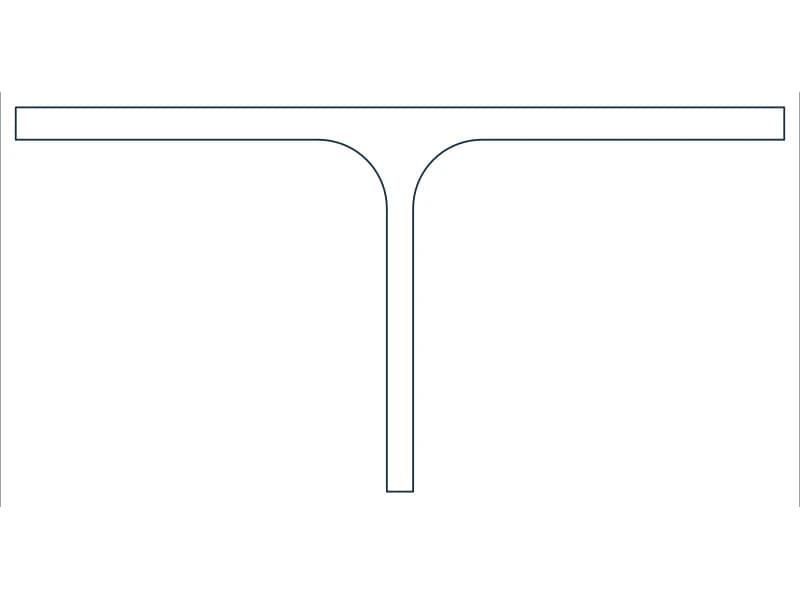 MT2X3 Steel Section CAD block — line drawing preview of the DWG file