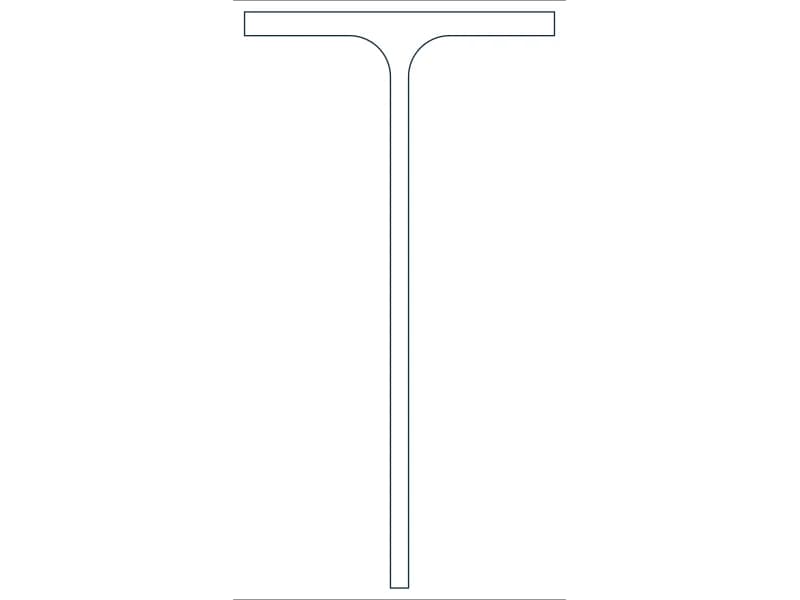 MT5X4.5 Steel Section CAD block — line drawing preview of the DWG file