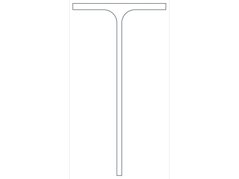 MT5X4 Steel Section CAD block — line drawing preview of the DWG file
