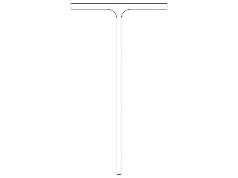 MT6.25X5.8 Steel Section CAD block — line drawing preview of the DWG file