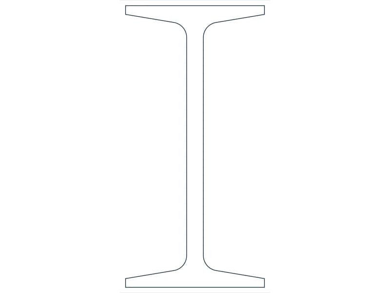 S10X35 Steel Section CAD block — line drawing preview of the DWG file