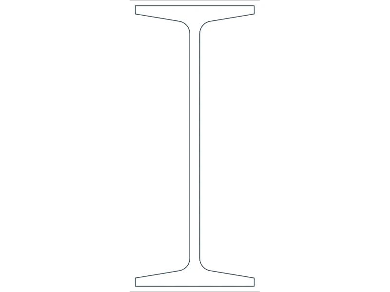 S12X35 Steel Section CAD block — line drawing preview of the DWG file