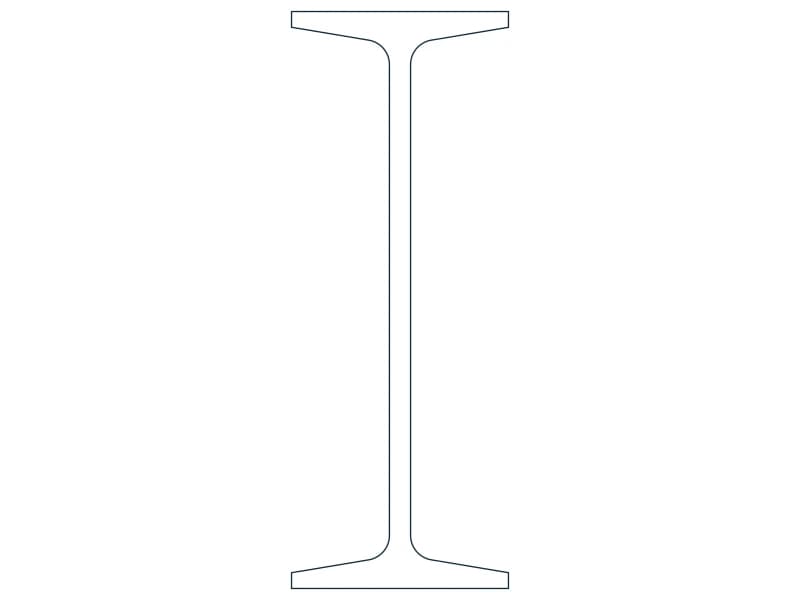S15X50 Steel Section CAD block — line drawing preview of the DWG file