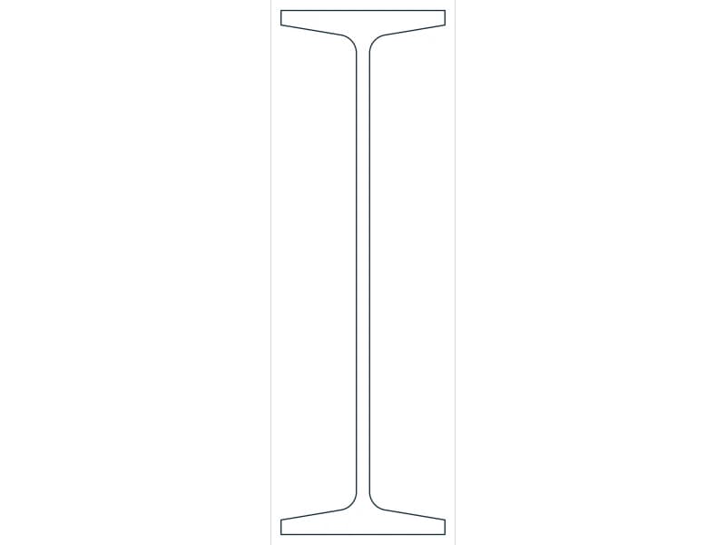 S20X66 Steel Section CAD block — line drawing preview of the DWG file