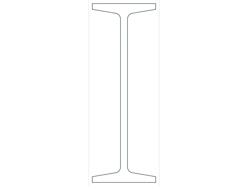 S20X96 Steel Section CAD block — line drawing preview of the DWG file
