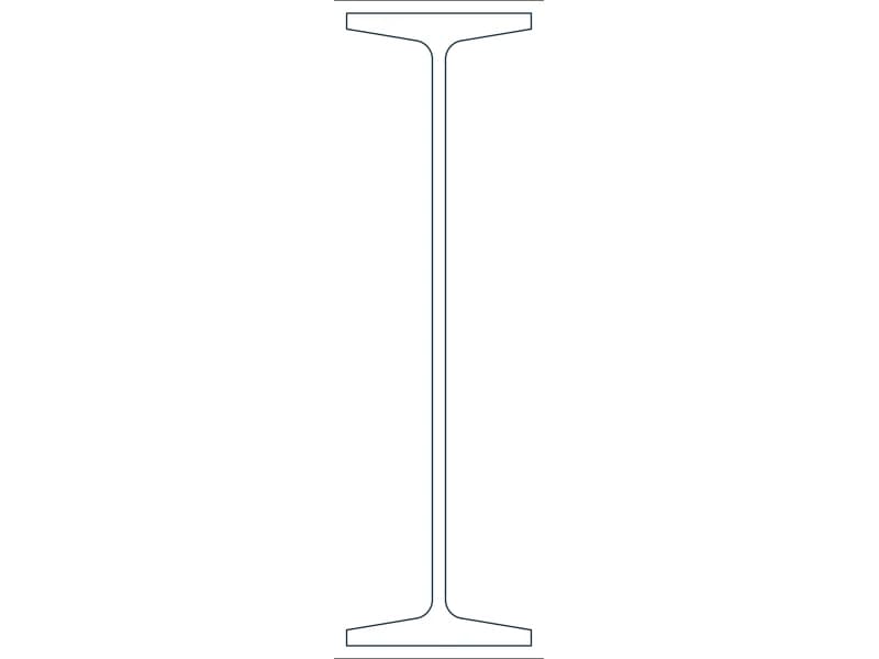 S24X80 Steel Section CAD block — line drawing preview of the DWG file