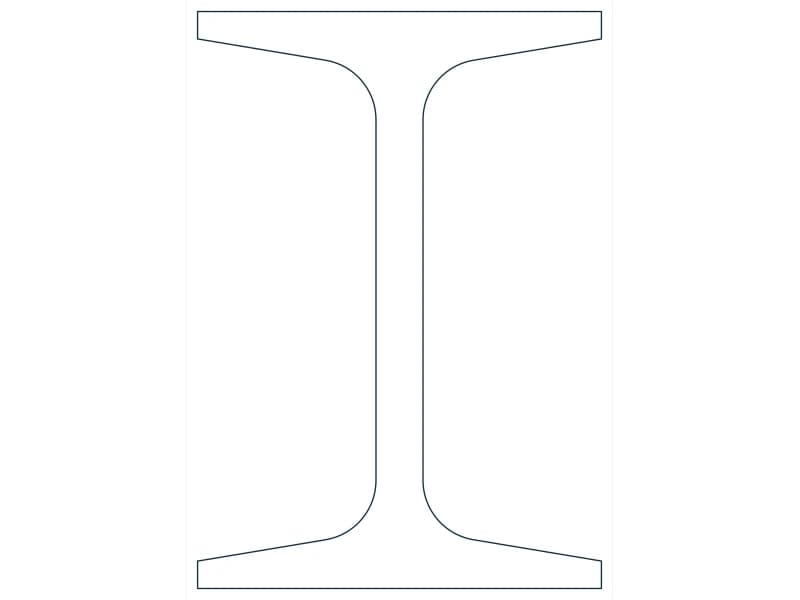 S4X9.5 Steel Section CAD block — line drawing preview of the DWG file