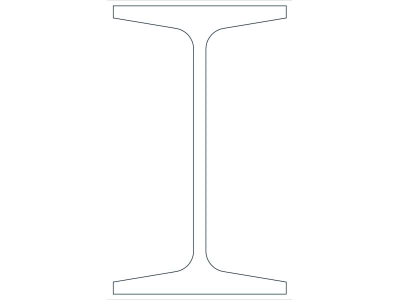 S5X10 Steel Section CAD block — line drawing preview of the DWG file