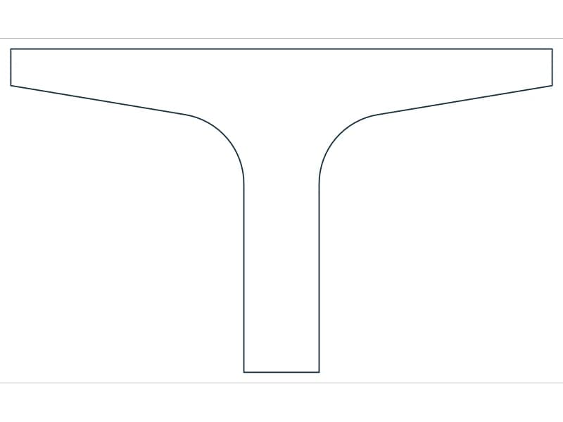 ST1.5X3.75 Steel Section CAD block — line drawing preview of the DWG file