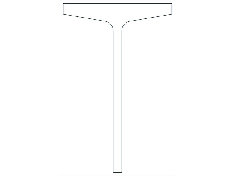 ST12X53 Steel Section CAD block — line drawing preview of the DWG file