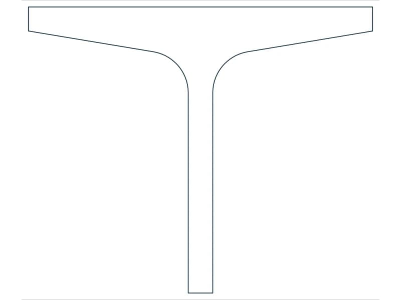 ST2.5X5 Steel Section CAD block — line drawing preview of the DWG file