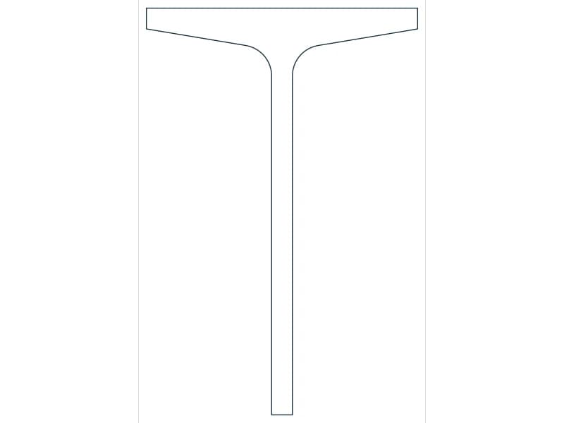 ST9X27.35 Steel Section CAD block — line drawing preview of the DWG file