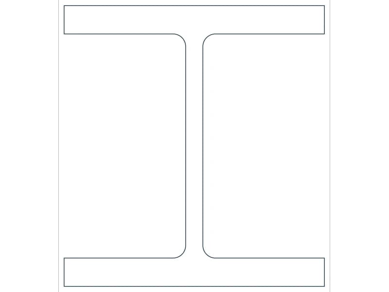قطاع فولاذي W10X100 — أحد 289 فولاذ w بلوك CAD