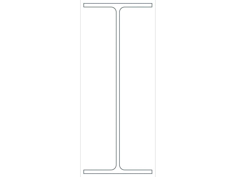 W10X12 Steel Section CAD block — line drawing preview of the DWG file