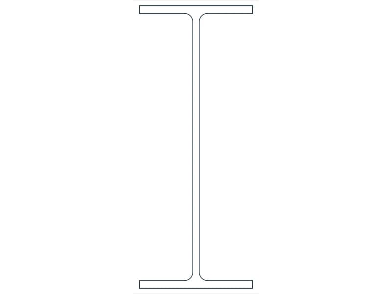 W10X15 Steel Section CAD block — line drawing preview of the DWG file