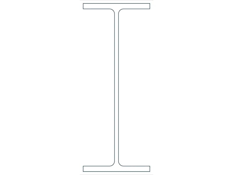 W10X17 Steel Section CAD block — line drawing preview of the DWG file