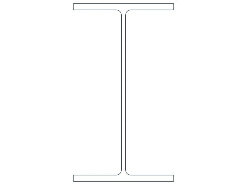 W10X22 Steel Section CAD block — line drawing preview of the DWG file