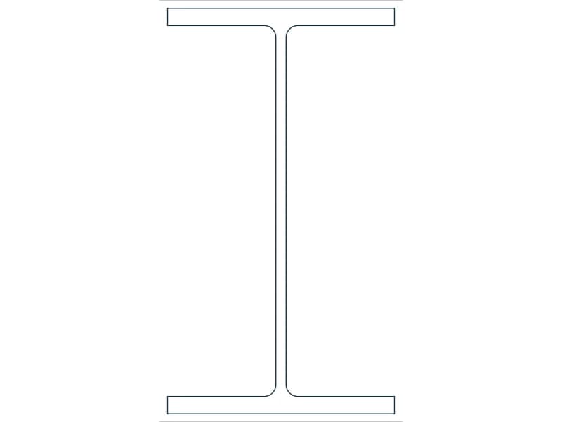 W10X26 Steel Section CAD block — line drawing preview of the DWG file