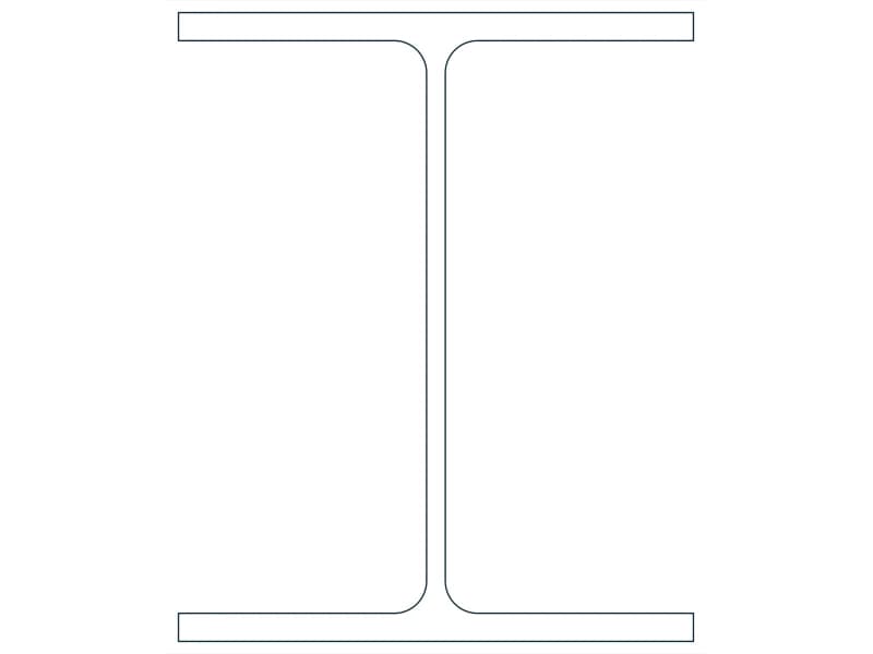 W10X33 Steel Section CAD block — line drawing preview of the DWG file