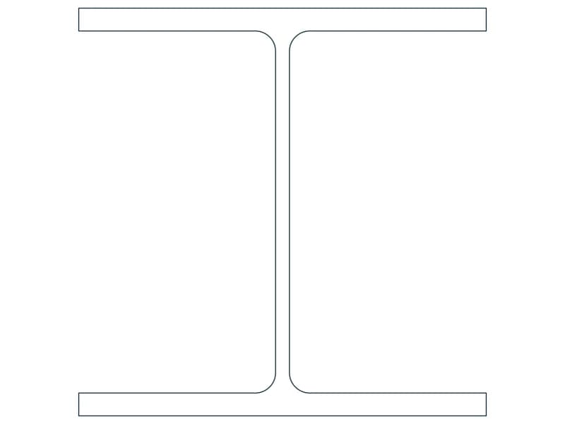 W10X49 Steel Section CAD block — line drawing preview of the DWG file