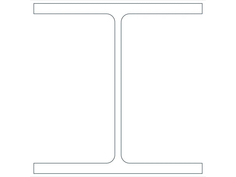 W10X54 Steel Section CAD block — line drawing preview of the DWG file
