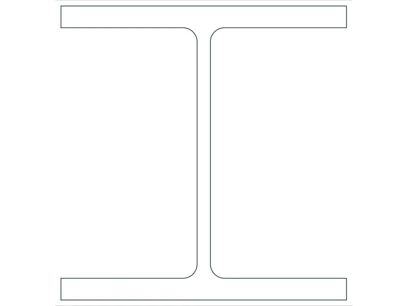 W10X68 Steel Section CAD block — line drawing preview of the DWG file