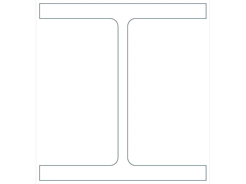 W12X120 Steel Section CAD block — line drawing preview of the DWG file
