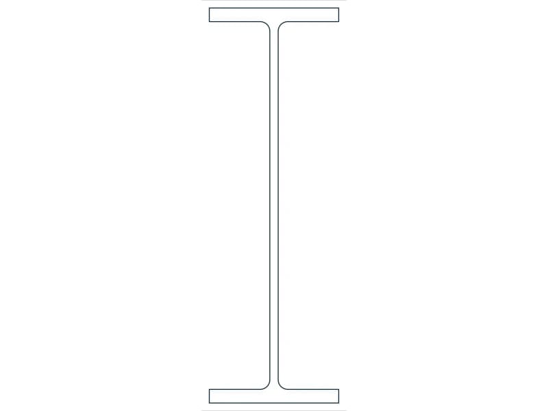 W12X22 Steel Section CAD block — line drawing preview of the DWG file