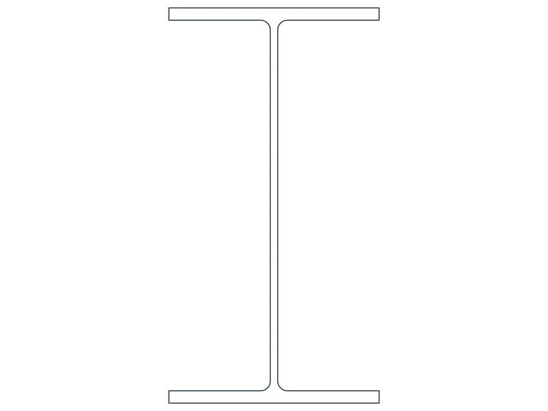 W12X26 Steel Section CAD block — line drawing preview of the DWG file