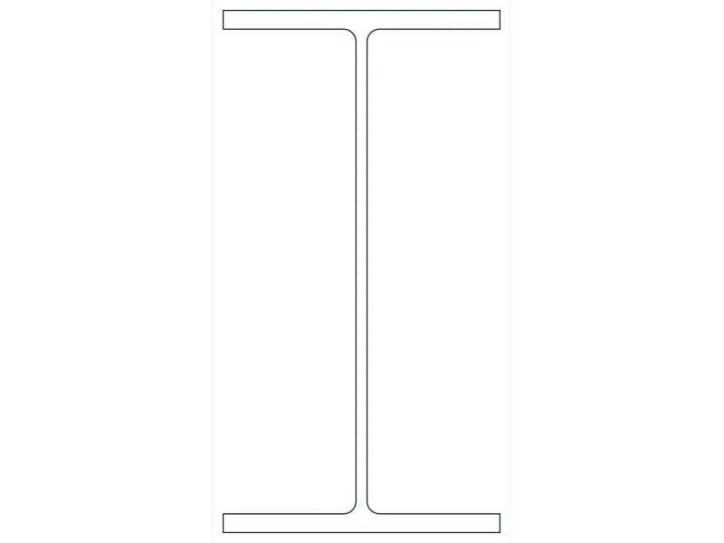 W12X30 Steel Section CAD block — line drawing preview of the DWG file