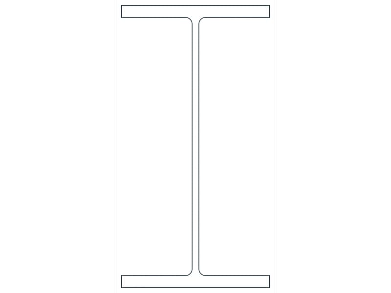 W12X35 Steel Section CAD block — line drawing preview of the DWG file